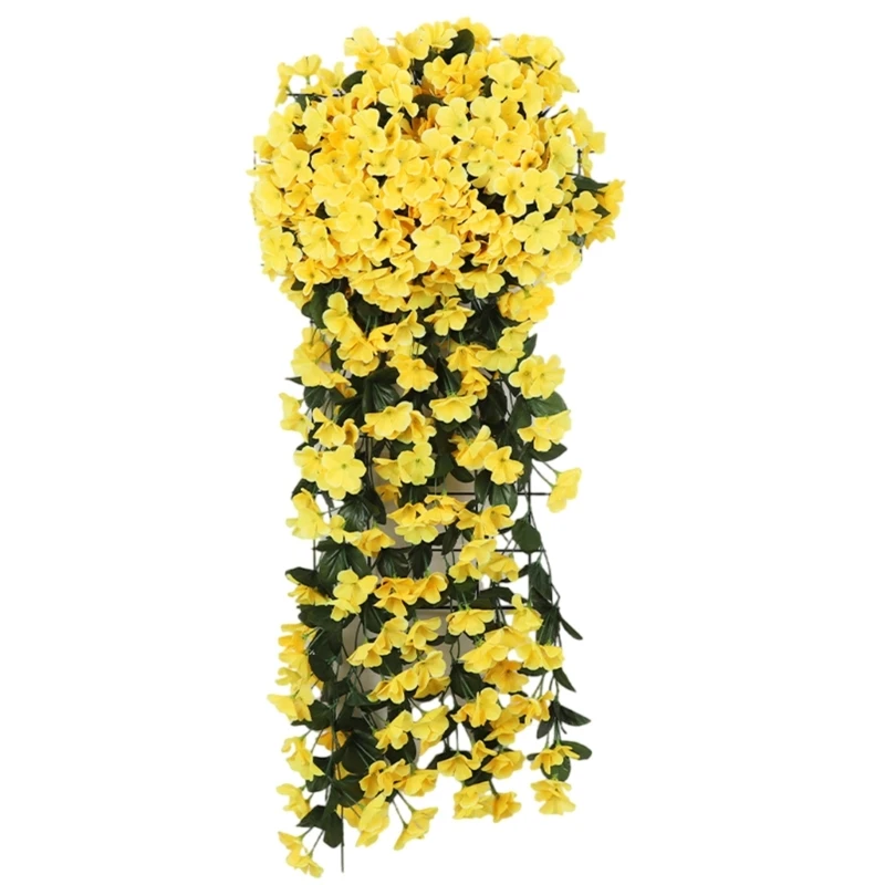 

Silk Violets Wall Decoration With Plastic Stems Easy Installation Styling Floral