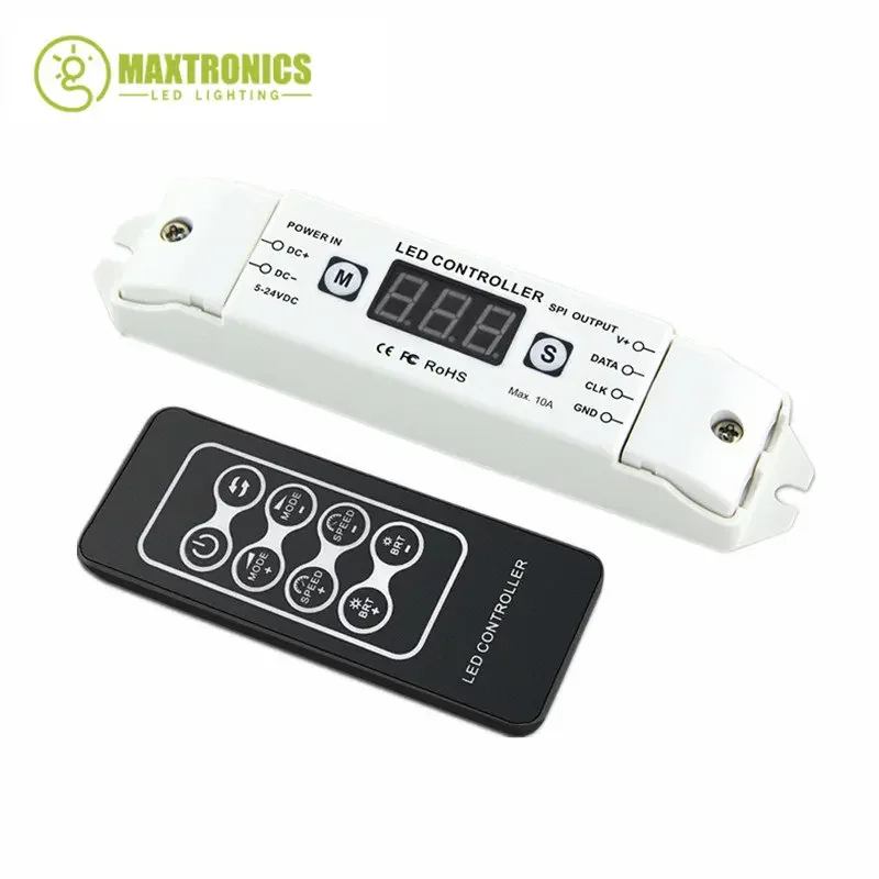 Imagem -04 - Controlador Digital Endereçável Led Strip Pixel Tape Lights Dc524v Bc-201 2801 2811 2812 6803 8806 ic 1000