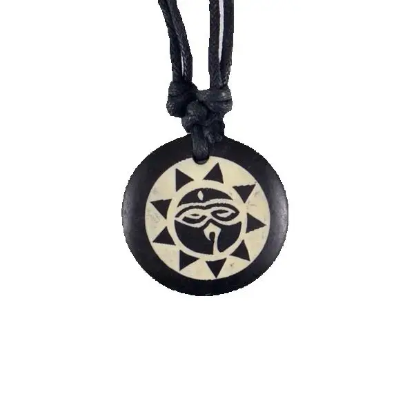 GOD eyes Sky eyes yak bone Carving Pendant Necklace Amulet Lucky Gift Tribal Totem Fashion Jewelry