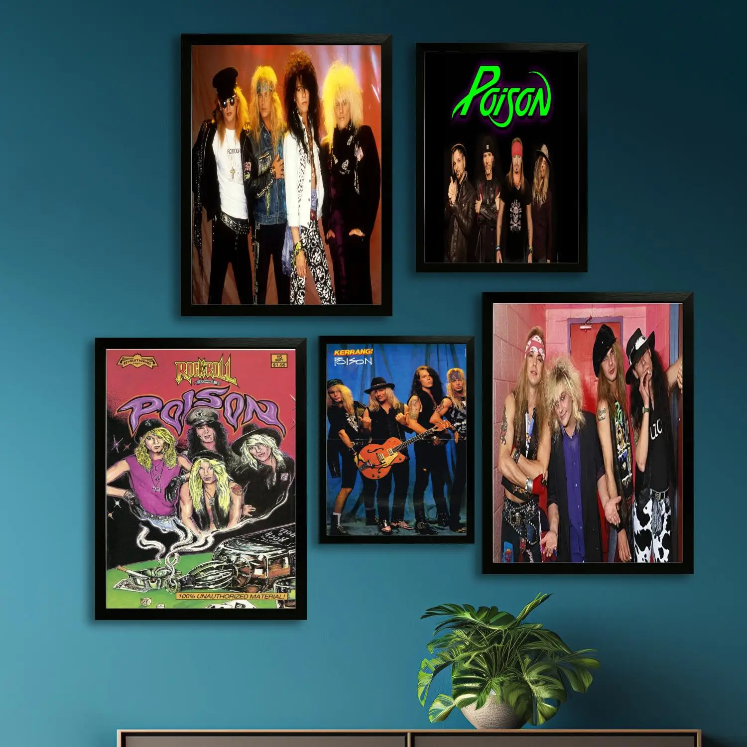 poison band Canvas Art Poster, Wall Art, Picture Print, Modern Family, Bedroom Decor, Posters,Decorative painting