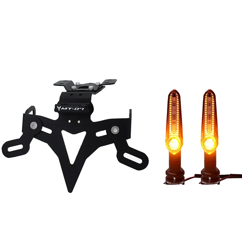 MT-07 2024 Motorcycle License Plate Holder Rear Tail Tidy Fender Eliminator Kit Bracket For YAMAHA MT07 MT 07 FZ-07 2013-2023 image 3