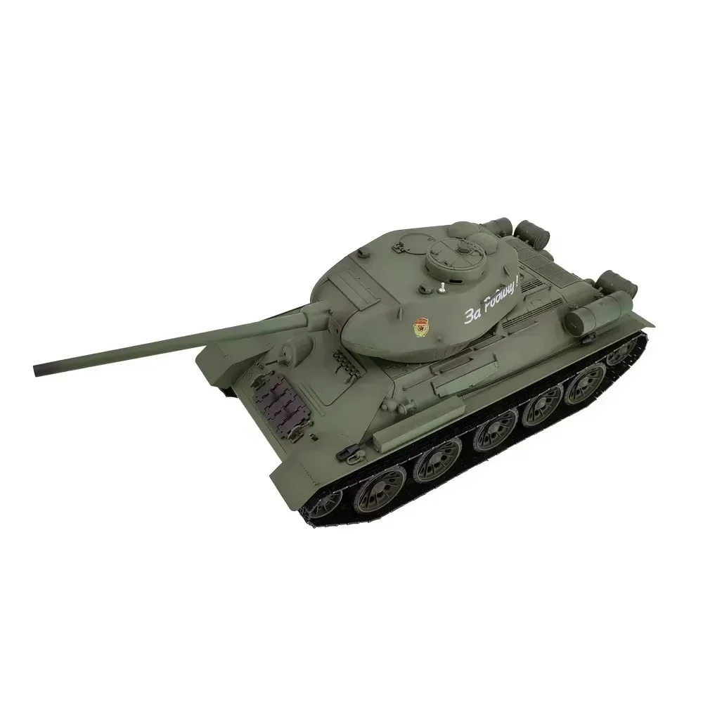 New Remote-controlled Tank 3909-1 Russian T34/85 Large Multifunctional Combat Simulation Rc Tank Model Children's Outdoor Toy