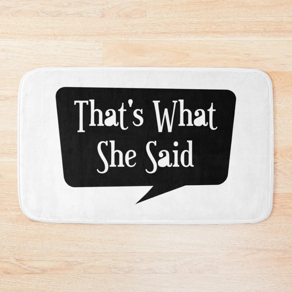 

She Said Bath Mat Toilet Rug Carpet For Bath Bathroom Gadgets Mat