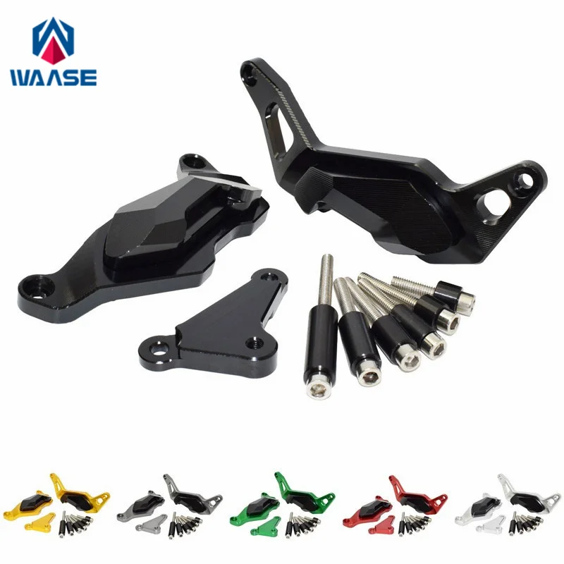 

waase For Kawasaki Ninja 250 400 Z250 Z400 2018 2019 2020 2021 2022 Engine Crash Guard Pad Frame Slider Falling Protector