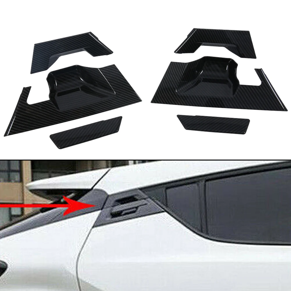 

Carbon Fiber Car Rear Door Handle Bowl Outside Trim Cover Panel For Toyota For CHR 2016-2021 External Door Handle Stickers