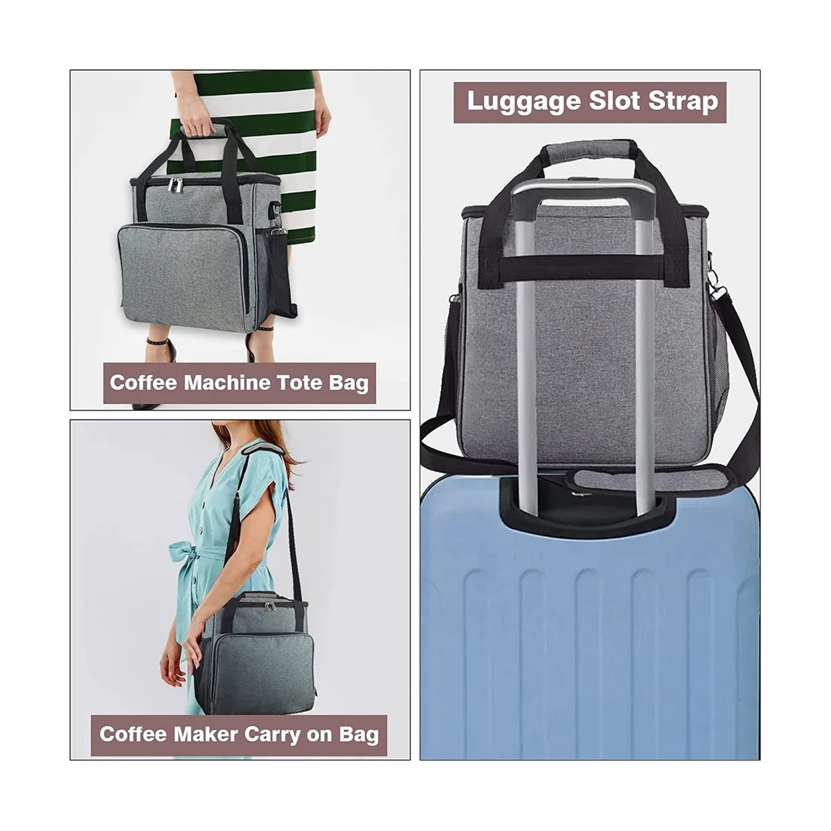 Fourre-tout de voyage pour cafetière, station de café à une portion, EvaluPocket
