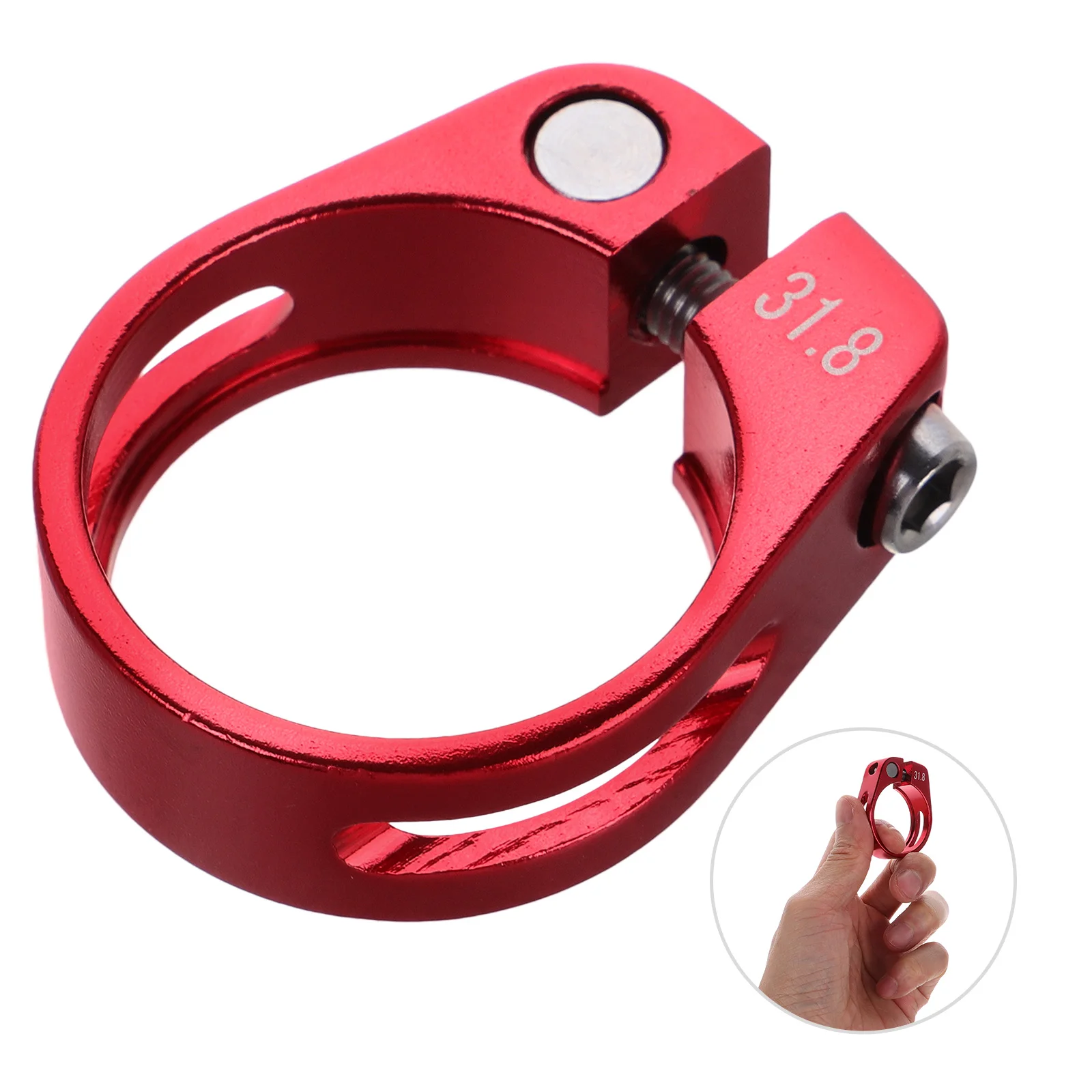 

Aluminum Alloy Bicycle Clamp Fixed Tube Clip Quick Release For Mountain Road Seat Post Collar Lightweight Durable Bike Supplies