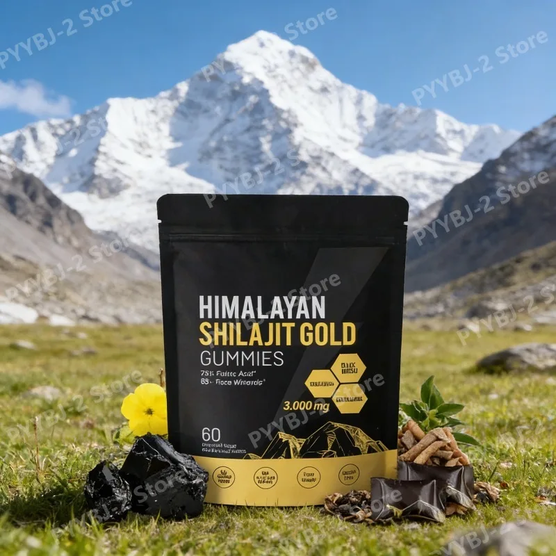 

Pure Himalayan Shilajit Gummies Supplements Contain 3000mg xilaizhi & 85+ Trace Minerals Daily health support 60 Pieces