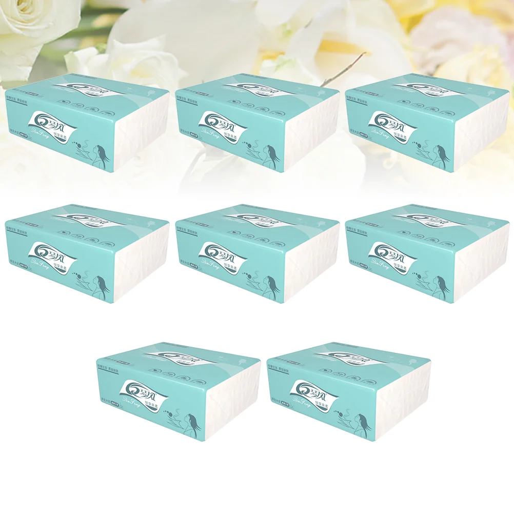 

8 Pcs Toilet Tissue Bulk Paper Pumping Facial Hand Tissues Household Towels Baby