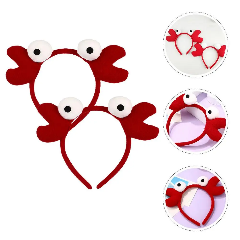 2 pièces gros oeil crabe Hairb s Halloween Costume accessoires femmes coiffure filles Headb s Cosplay fête décorations cadeaux de noël