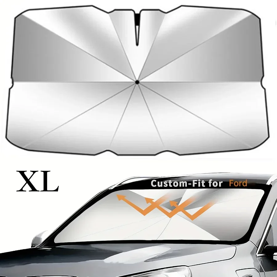 2025 Car Umbrella Windshield Sunshade Foldable Sun Shade Front Window Cover for UV Block Heat Portable Protector Parasol