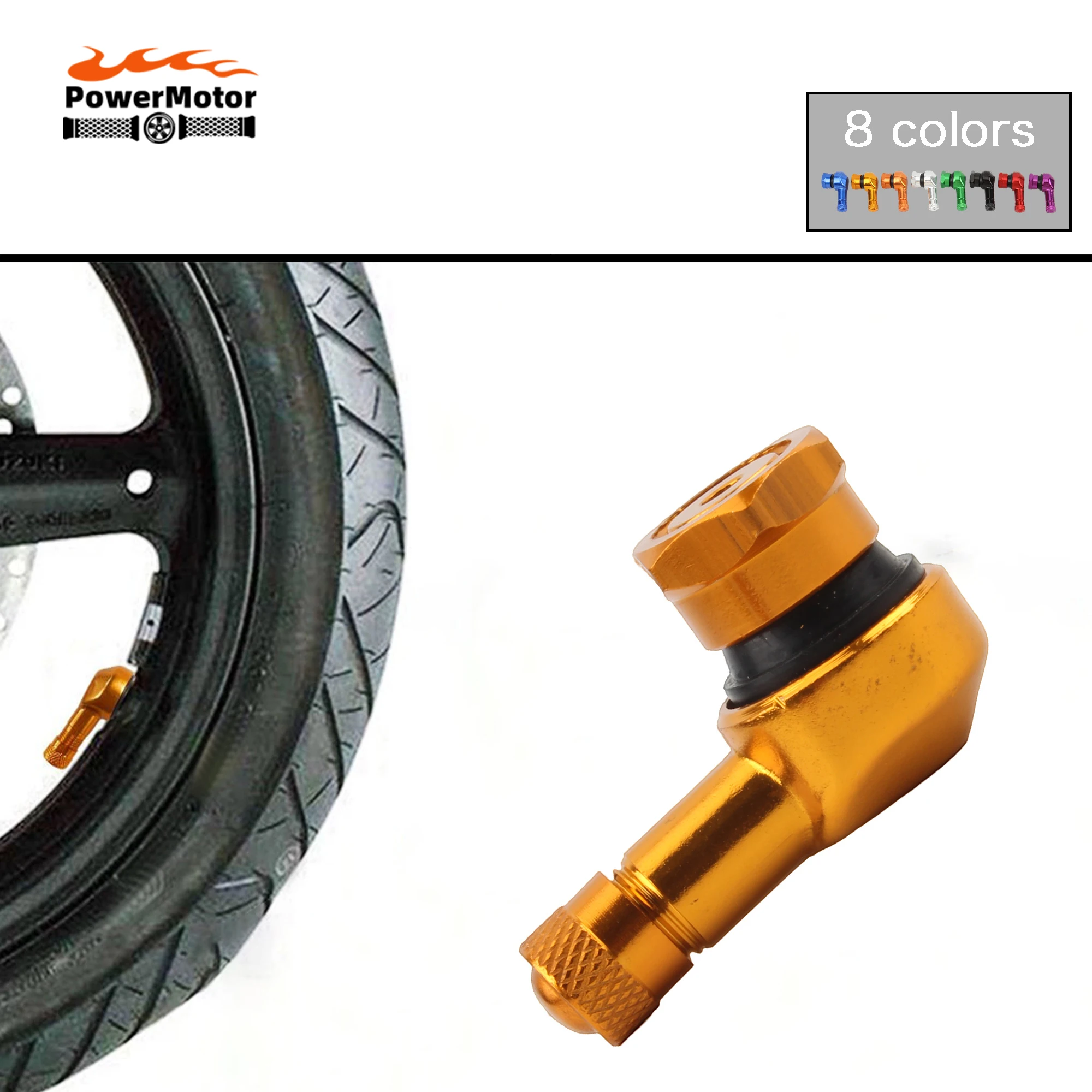 

Бескамерные стебли для колес мотоцикла, 1 шт., обод клапана из алюминиевого сплава, 90 Соединенных стеблей, обод колес, детали для мотокросса, скутера