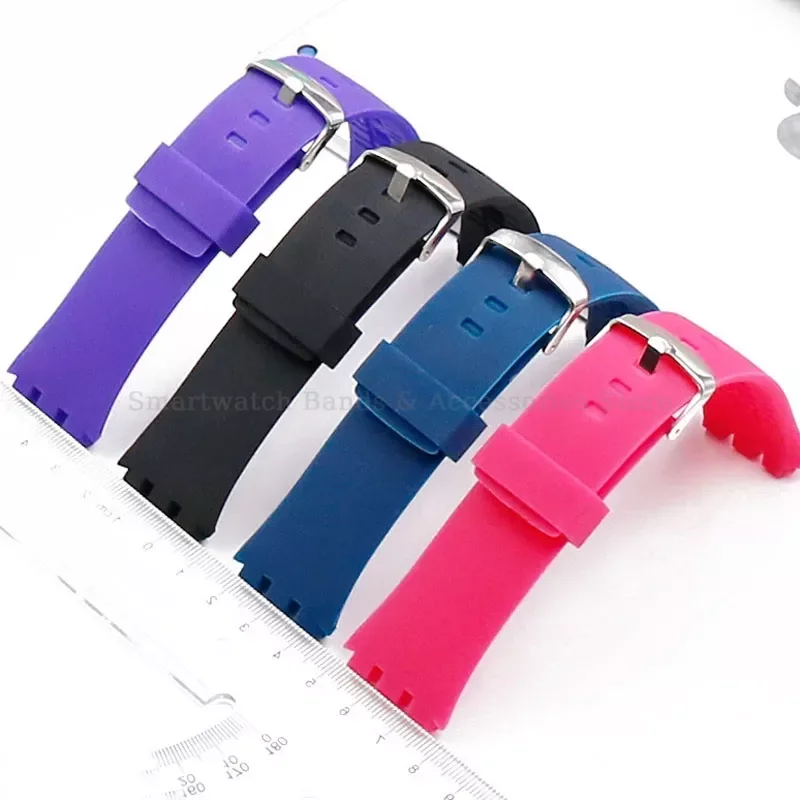 Watch Band for SWATCH TOUCH SURB100 SURW100 24mm Soft Silicone Bracelet Waterproof Replacement Men Wrist Band Watch Accessories