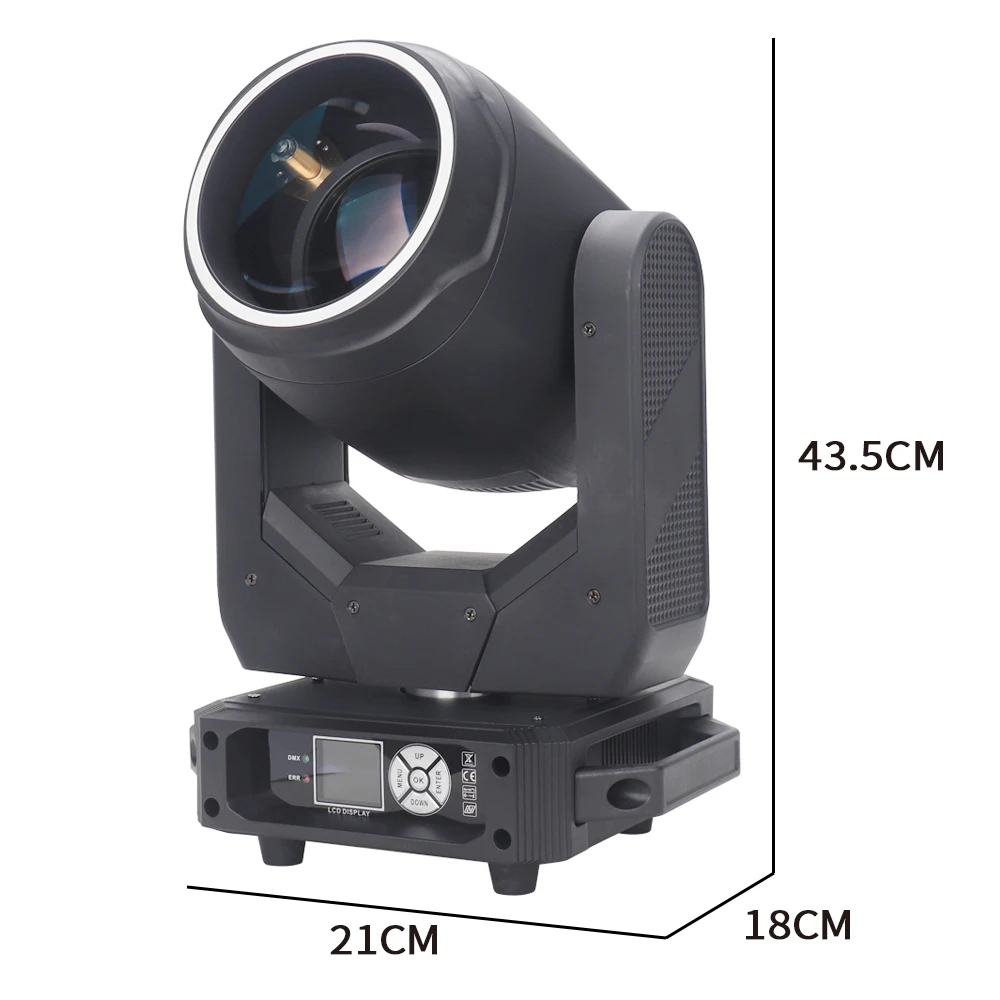 200W LED Beam Spot Moving Head Light 24 Facet Rotating Prisms Rainbow 17+1 Gobo 13+1+6 Color Effect Dj Dmx Effect Light