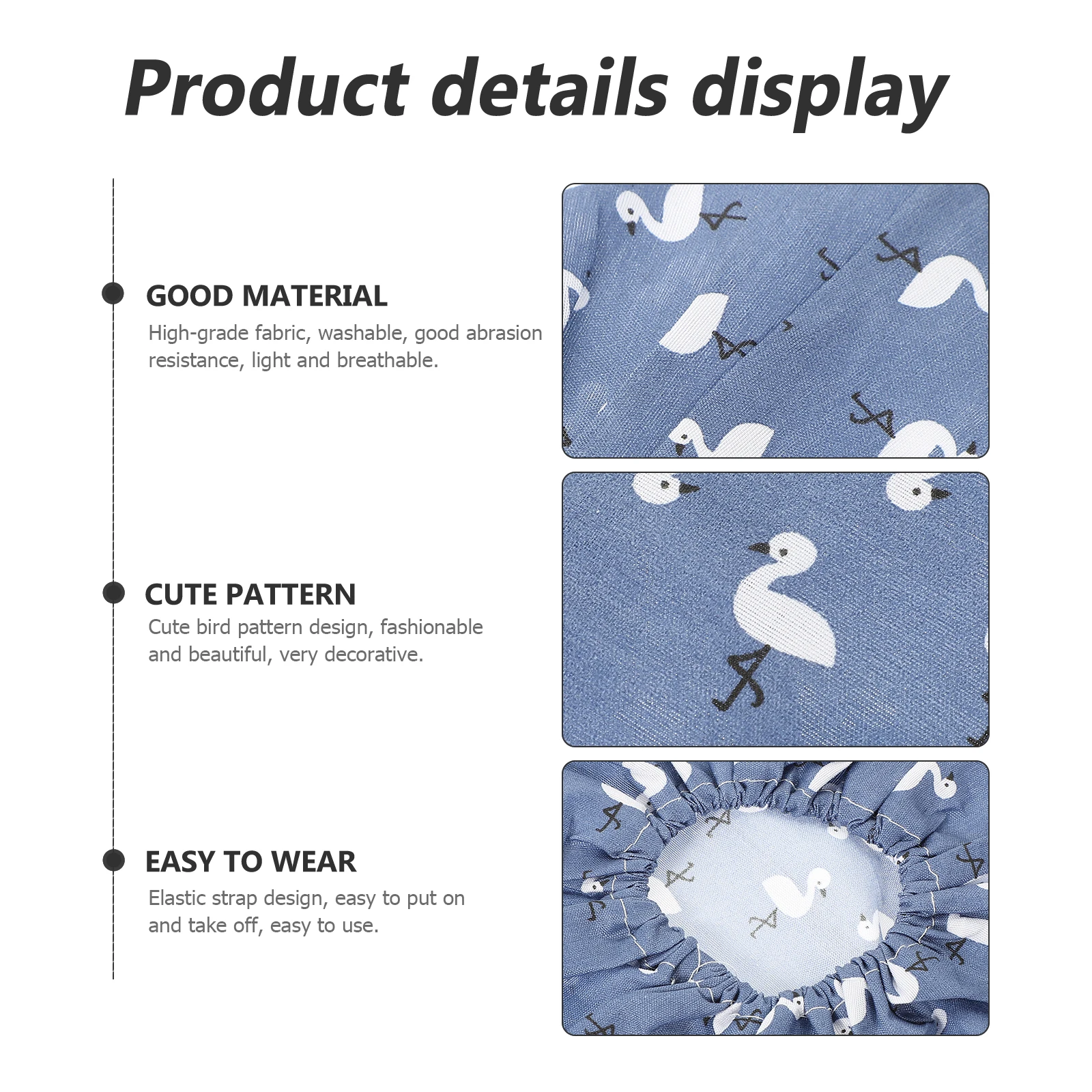 

4pcs Breathable Reusable Washable Dust-Proof Indoor Shoe Cover For Home Floor Protector Thick Fabric Booties Covers Elastic