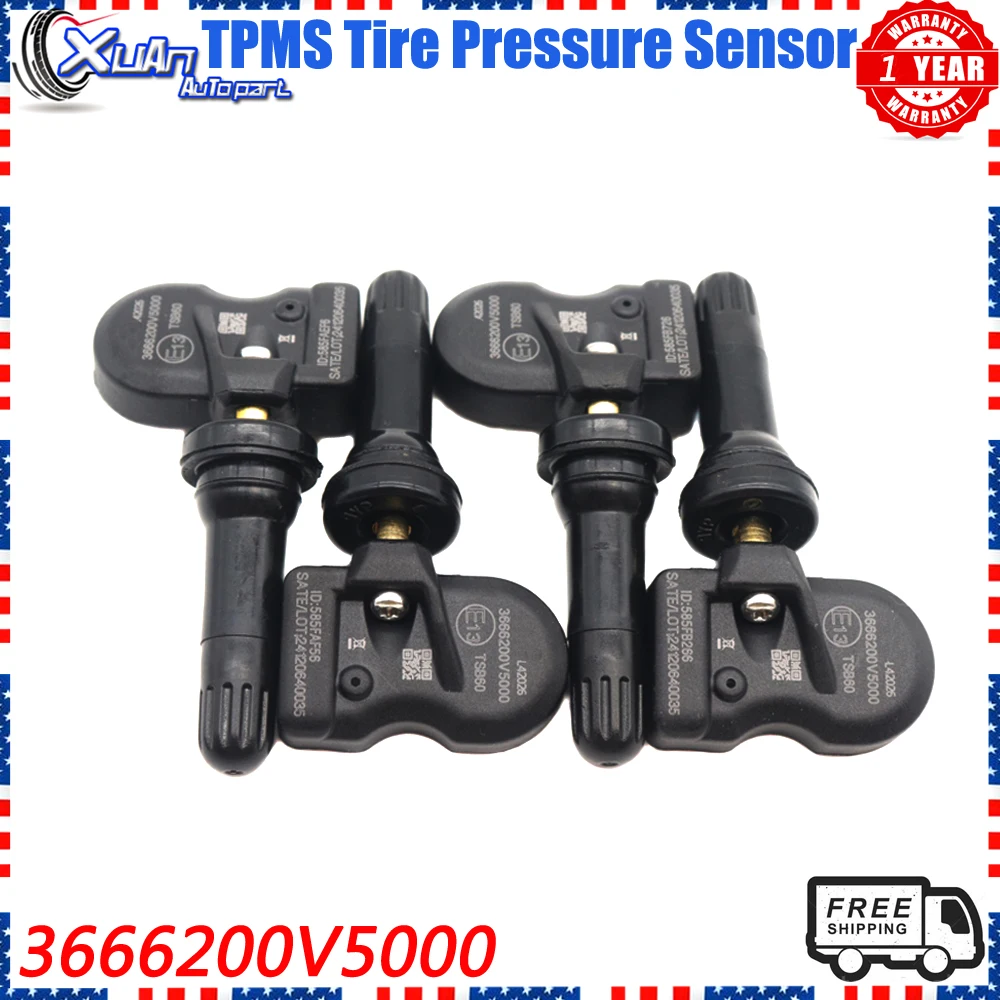 

XUAN 3666200V5000 TPMS Tire Pressure Sensor For JAC iEVS4 iEVA50 iEV7S T6 Sehol E40X E20X Refine S2 R3 M4 M3 2019-2025 433MHz