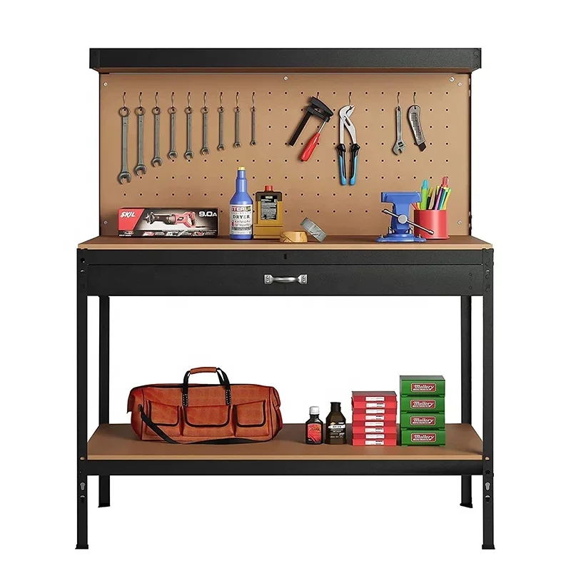 Workbench Multi Purpose Garage Tool Storage Work Bench Workshop Table