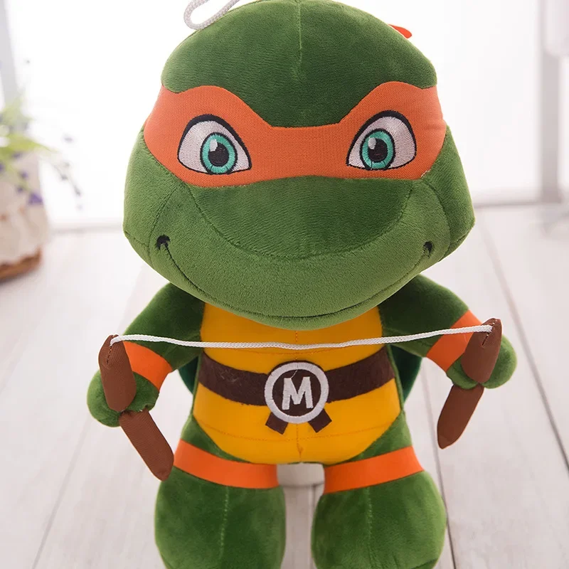 TMNT-Peluche Teenage Mutant Ninja Turtles pour Fille et Garçon, Cadeaux Kawaii, Mignon, Créatif, Anime Butter, 25 cm, 35cm