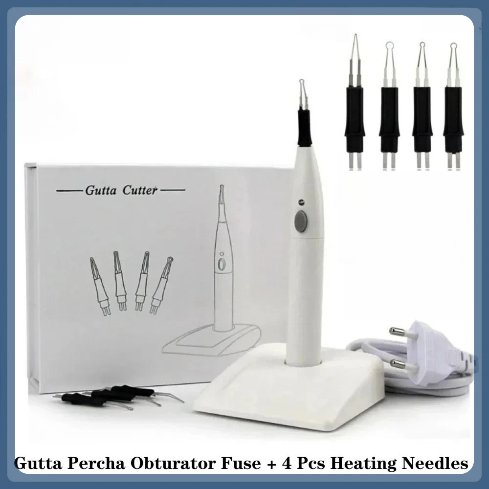 

Gutta Percha Cutter & Electrosurgical System – Heated Dental Tool with 4 Tips for Point Trimming and Gingival Hemostasis