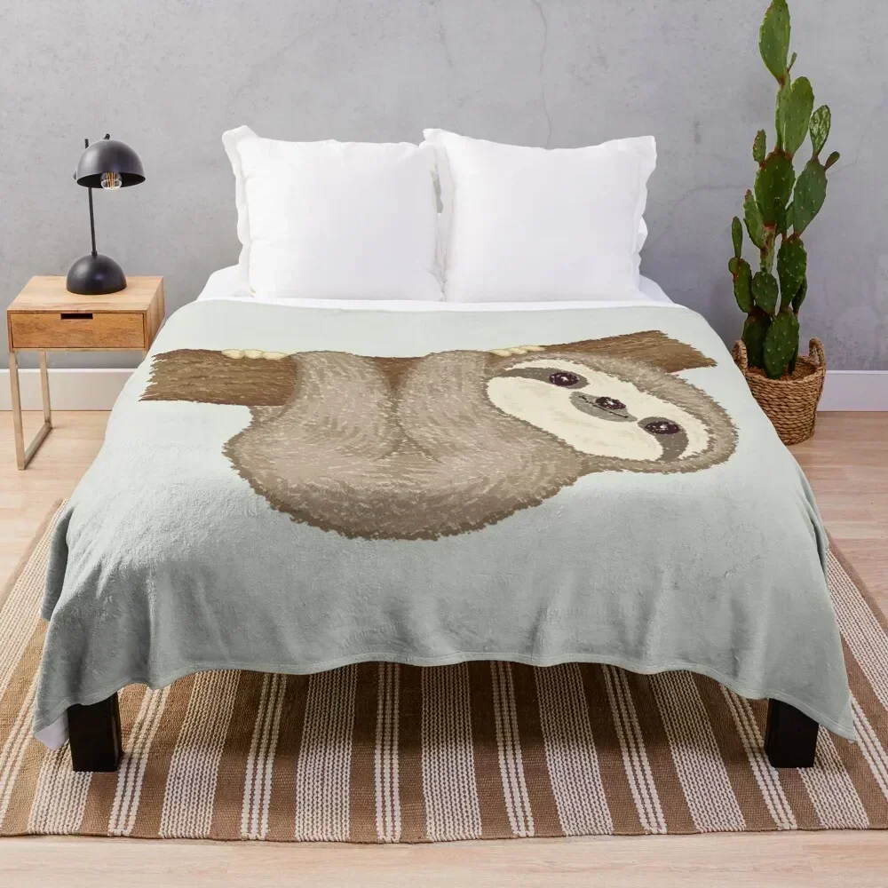 

Sloth on the tree Throw Blanket anime Kid'S Blankets