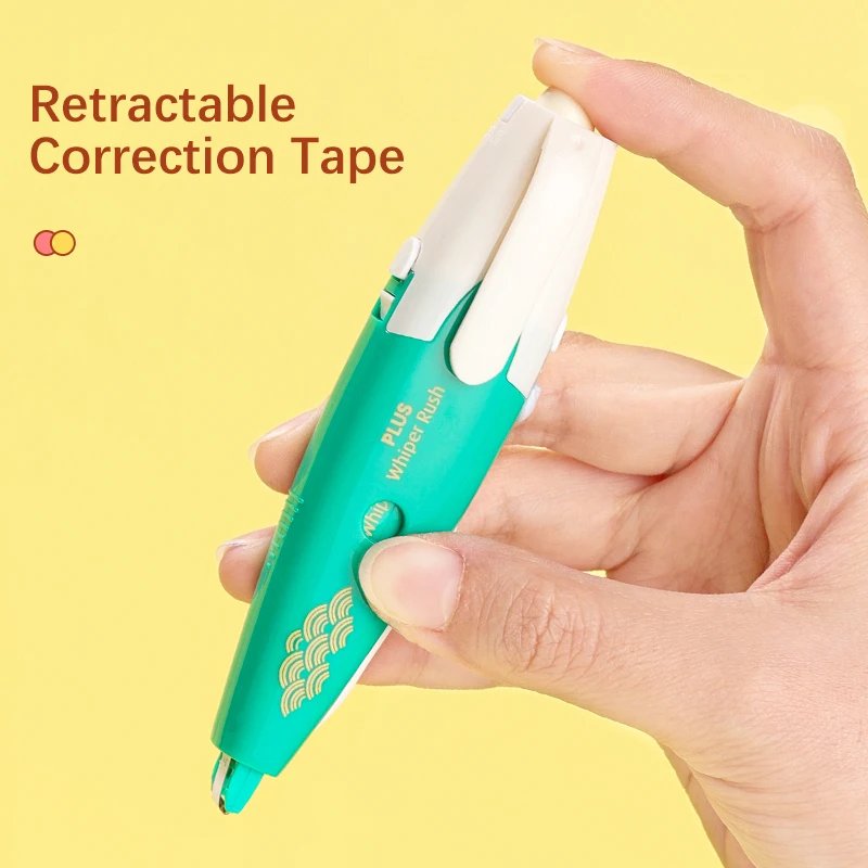 1pc PLUS Retractable Correction Tape 5mm*6m 10th Anniversary Special Edition Pen Type Portable Correction Tool Kawaii Stationery