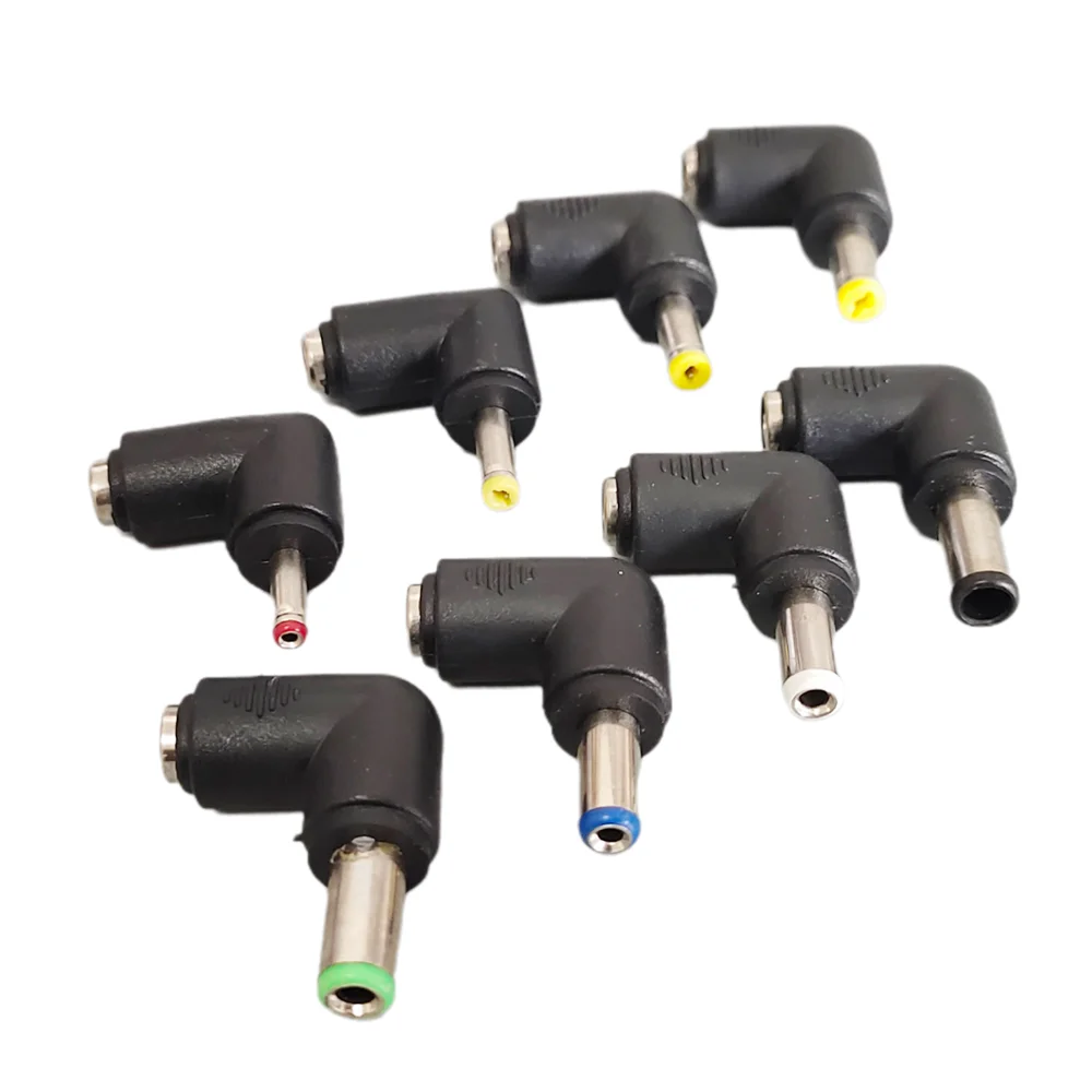 1/2/5P Right Angle DC 5.5 X 2.1mm Female Jack to 3.5x1.35 4.0x1.7 4.8x1.7 5.5x2.1 5.5x2.5 6.3x3.0 6.0x4.4mm Male DC Connector