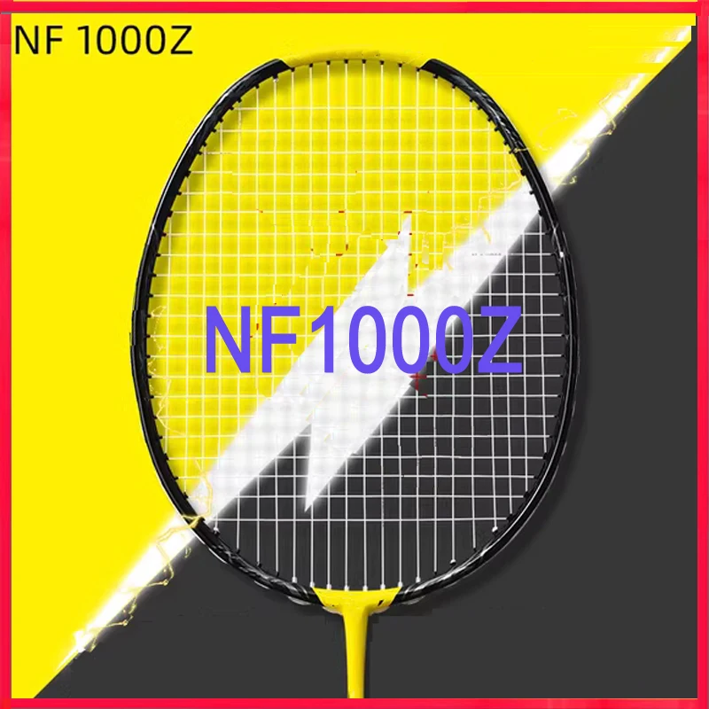 مضرب تنس الريشة الاحترافي بدون شعار Yonex ، منطقة مضرب صغيرة ، نوع مسيء ، دعم أقصى ، 35 رطل ، NF1000z