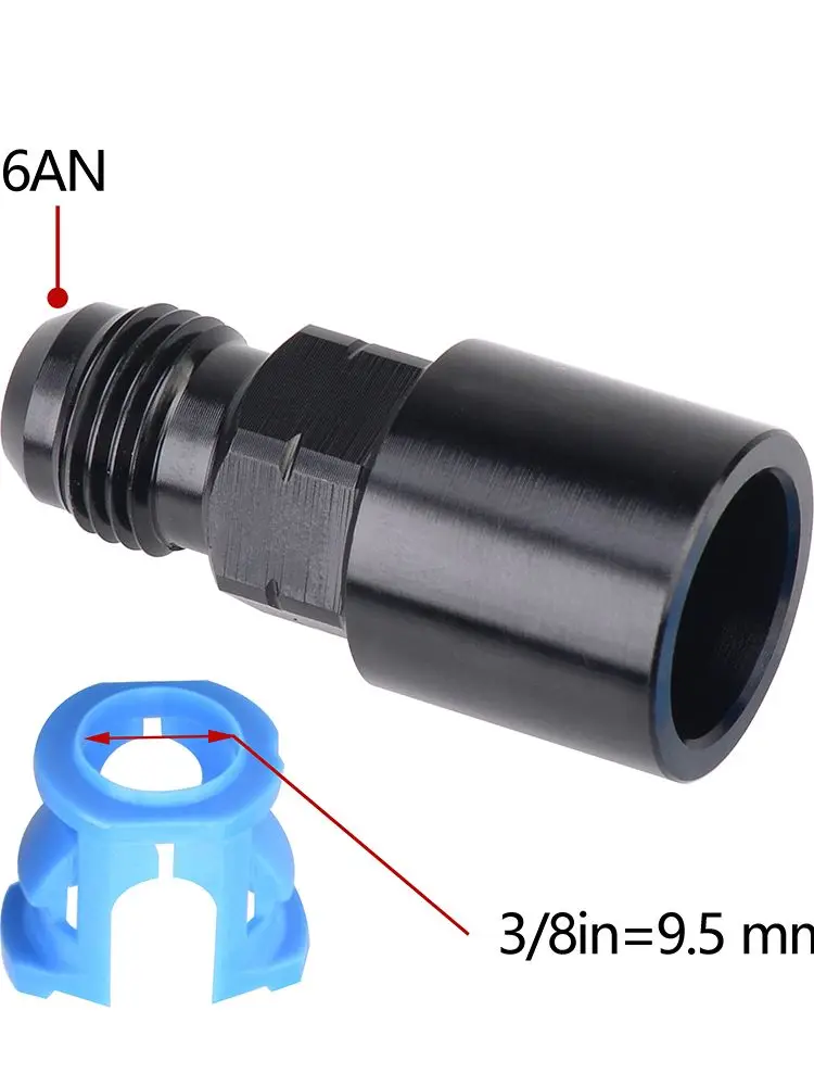 Connecteur de raccord EFI en aluminium AN6 AN8 mâle à 5/16 "3/8", connexion rapide femelle, adaptateur d'huile et de carburant