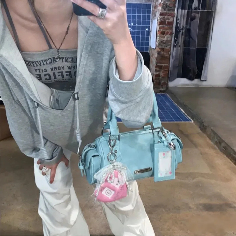 

New Cylinder Bag Crossbody Bag Fashion Y2k Trend Personality Small Capacity Cute Girl Candy Colored Women Bag Crossbody Handbag