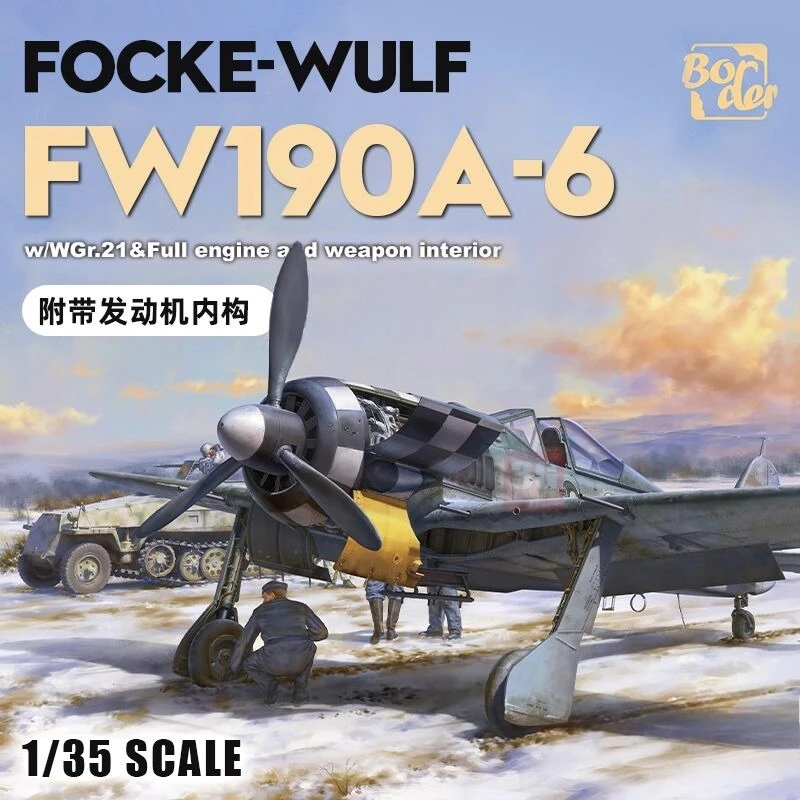 

Комплект масштабной модели бордюрной модели 1/35 BF-003 FW190-A6 Истребитель мясных птиц для военных