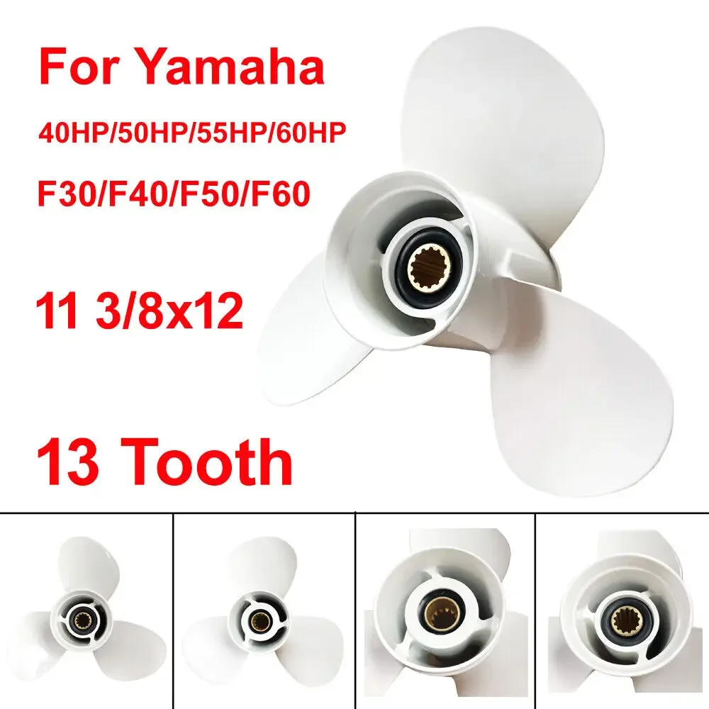 

11 3/8 X 12 подходит для подвесного мотора Yamaha, 30 л.с., 40 л.с., 50 л.с., 55 л.с., 60 л.с., 13 зубьев, морской подвесной пропеллер 69 Вт-45952-00-00
