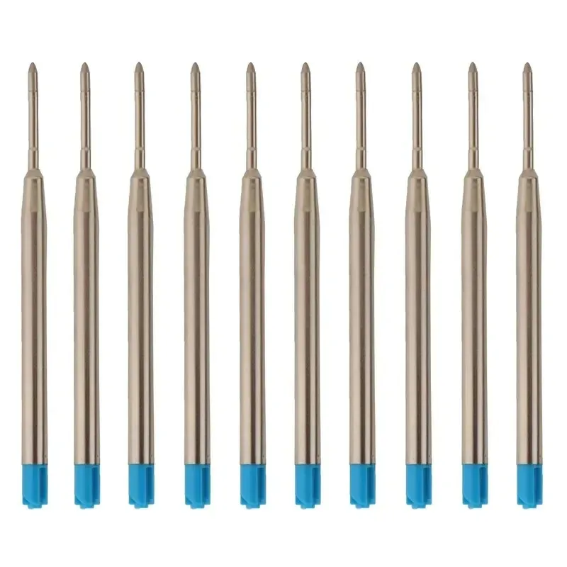 10/20/30/40pcs Black Blue Medium Metal Pen Refill For Crystal Diamond Ballpoint Pen Rod Cartridge Core Refills Rod Stationery