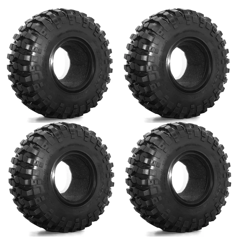 

A87I4PCS 108Mm 1.9Inch Rubber Tire Wheel Tyre For 1/10 RC Crawler Car Axial SCX10 II III 90046 TRX4 D90 Redcat