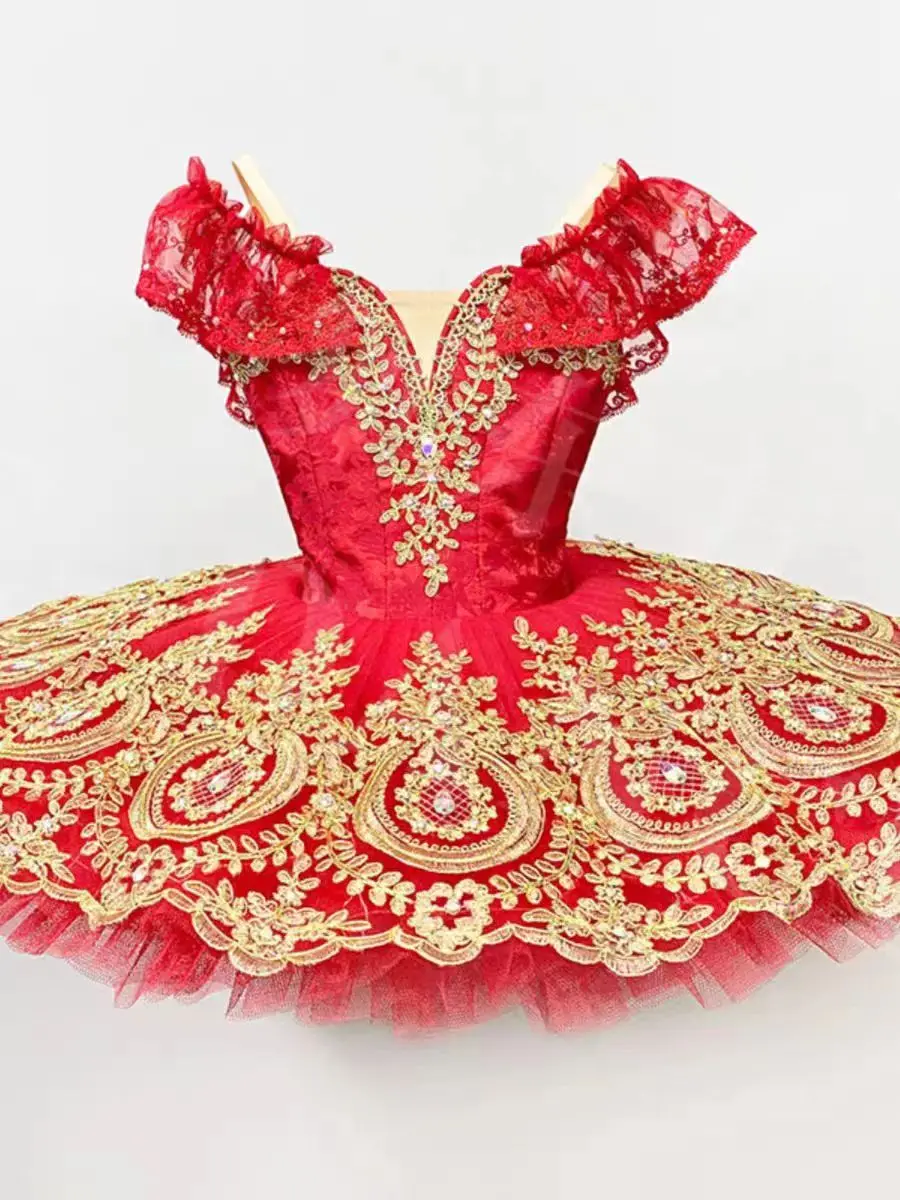 Don Quixote Bacha variations tutu Red costume Children's competition costume