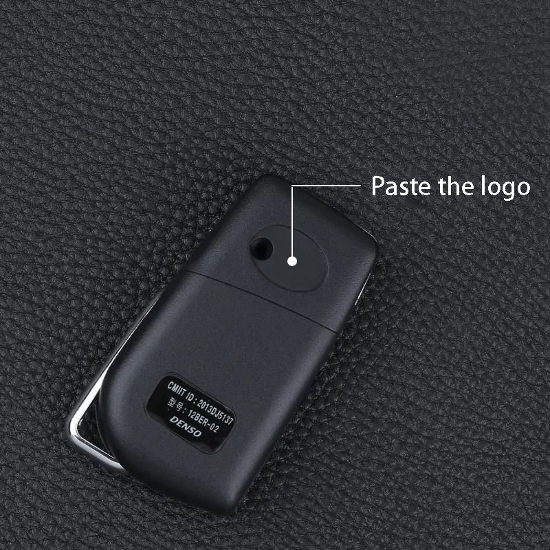 Car Remote Key Sticker Aluminum Emblem Decoration Decal For Toyota Prado Auris Avensis Corolla Verso Sienna Yaris Prius Rav4 Aut