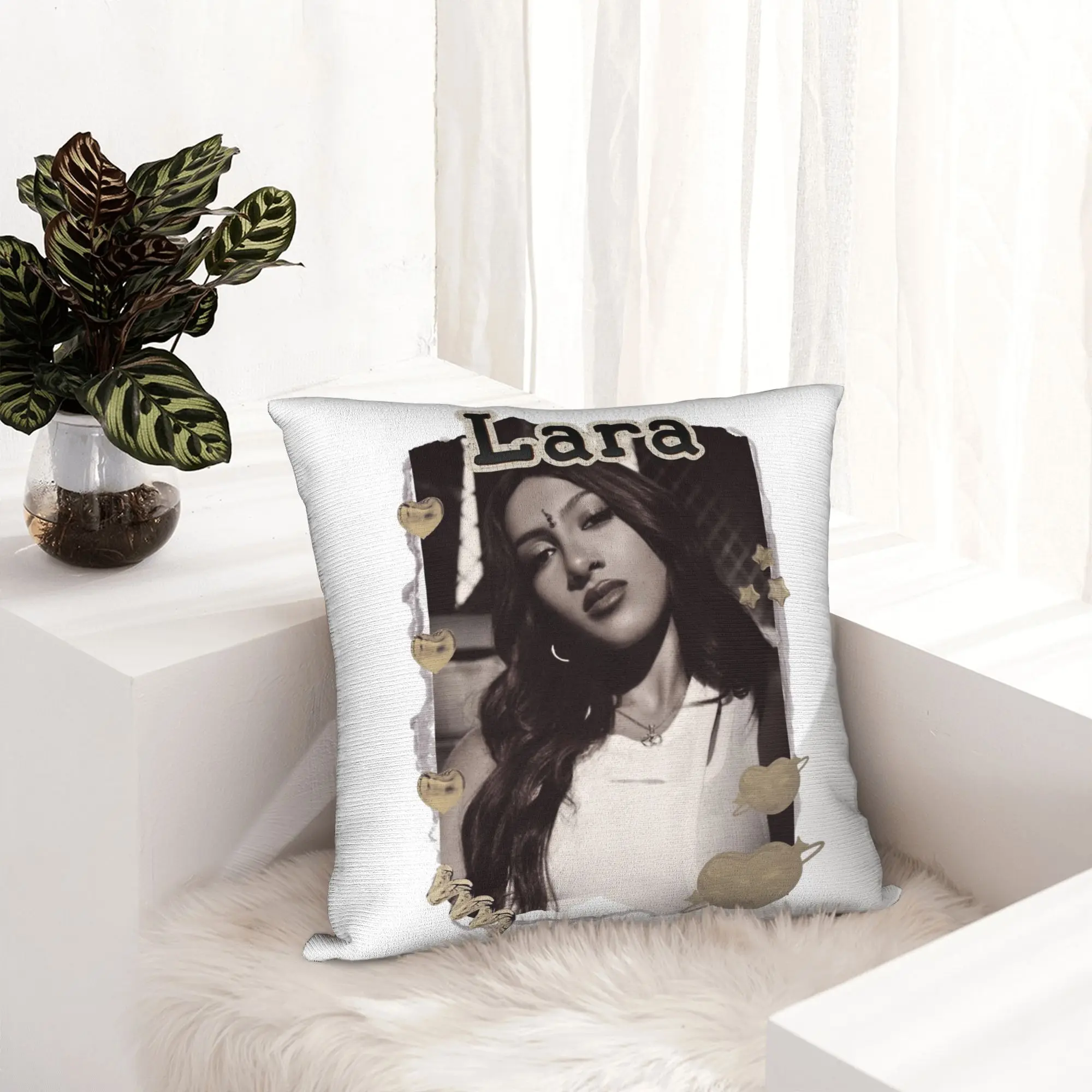 Lara Katseyes Kpop Girl Group Pillowcase Soft Cushion Cover Decoration  Throw Pillow Case Cover Home Zippered