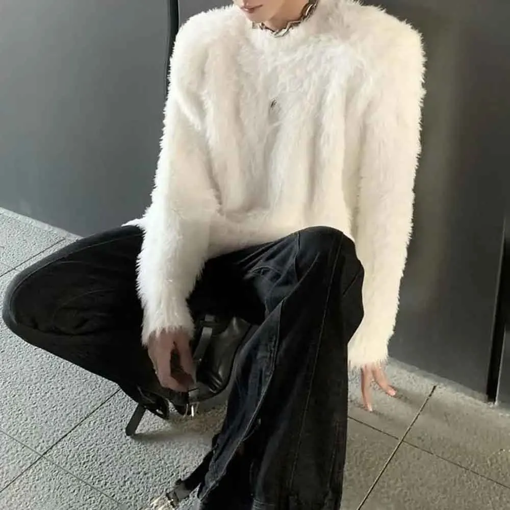 شتاء جديد الرجال بلون سترة بأكمام طويلة الأمريكية الرجعية الموضة العصرية شارع العليا عادية فضفاض المتخصصة الرجال بلايز