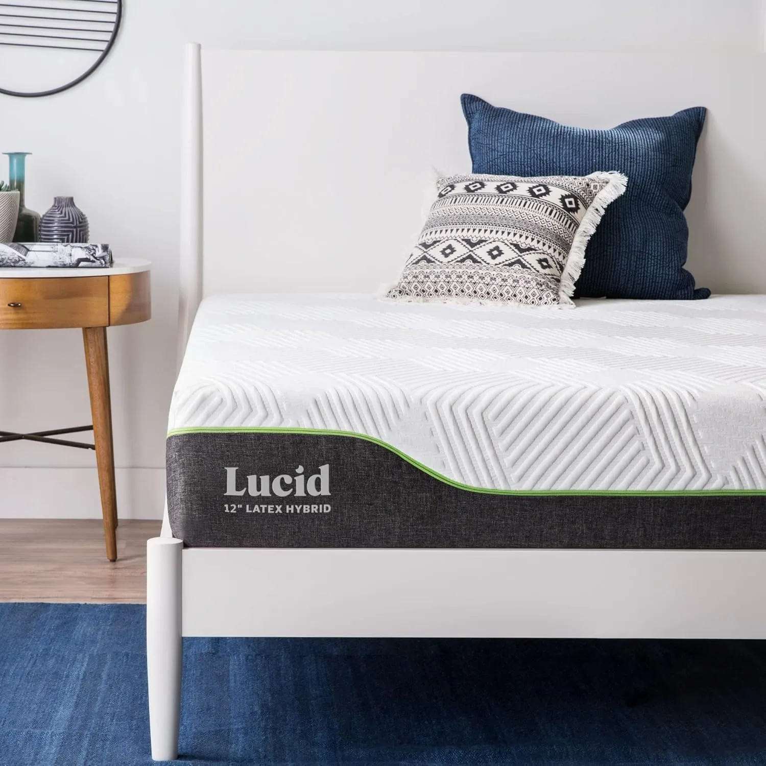 12 In Latex Hybrid Mattress，Responsive Latex Foam & Encased Springs，Firm Feel，Motion Isolation，Edge Support - Full Size