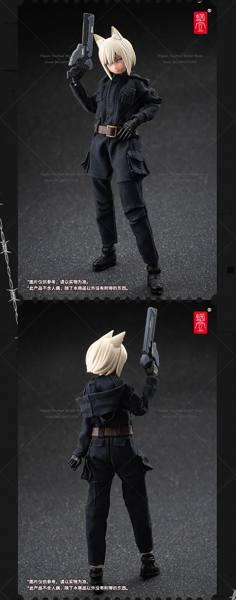 Hasuki 1/12 terno móvel menina preto limitação terno de treinamento roupas vestido brinquedos acessório para 6 polegadas figura ação decoração