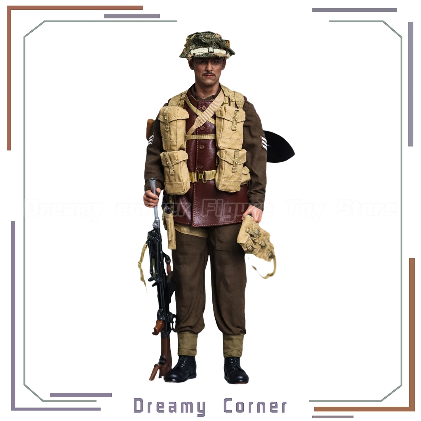 

【In Stock】Original UJINDOU 51st Highland Division Bren Gunner -BLACK WATCH Normandy 1944 1/6 Action Figure Toy Model Collection