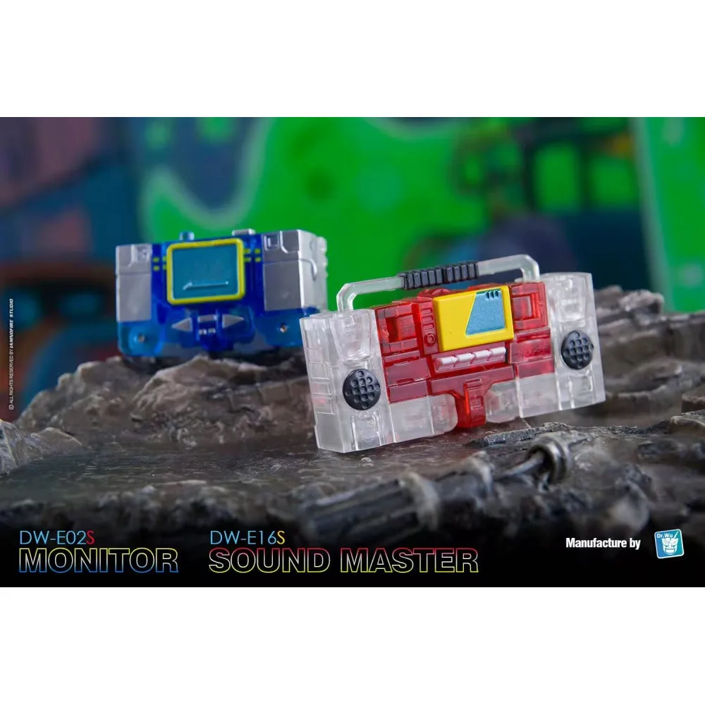 Dr.Wu DW-E02S لون شفاف موجة الصوت الشريط مسجل مجموعة التحول عمل نموذج لجسم جمع عيد الميلاد لعبة هدية