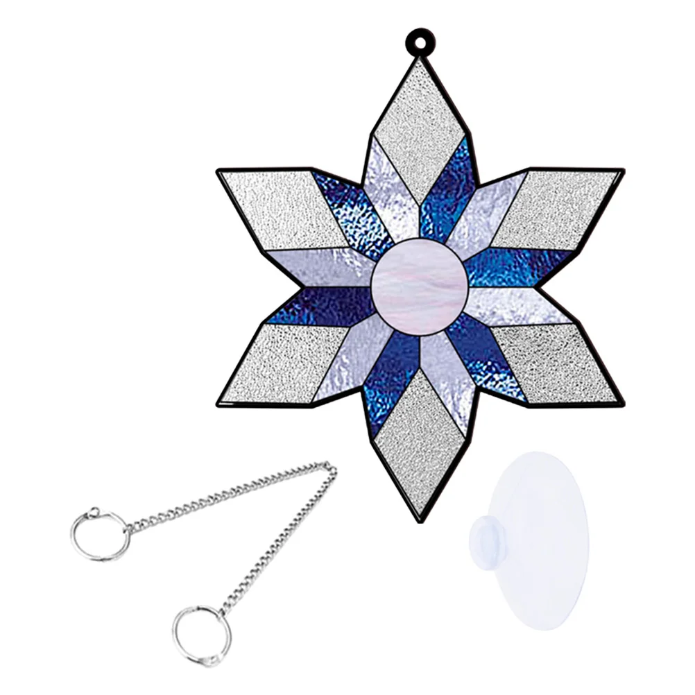 

Christmas Acrylic Snowflake Hanging Ornament Festive Tree Decor Material Bright Gloss Effect Snowflake Decorations