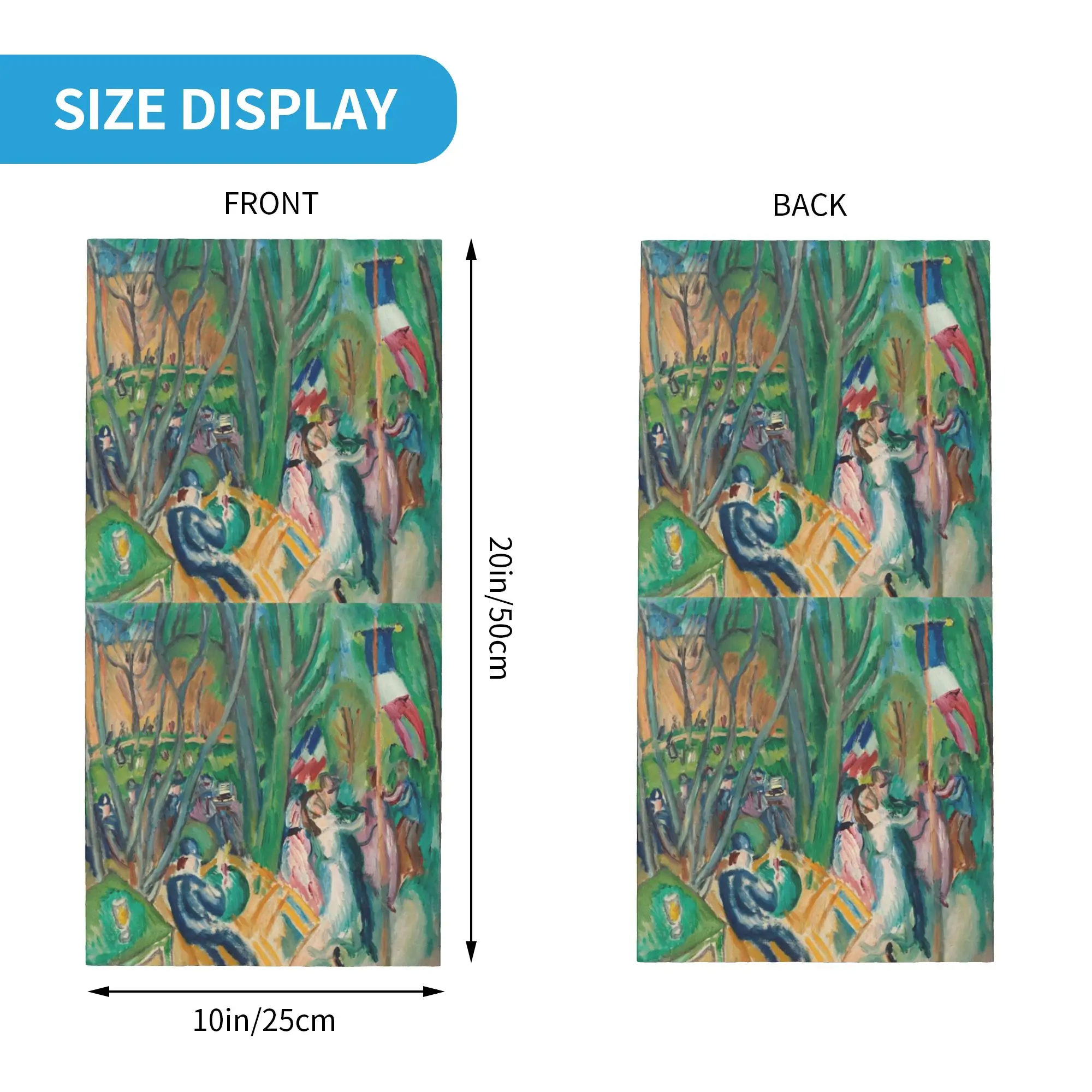 Pablo Picasso raoul dufy Bandana Neck Cover Printed Mask Scarf Headwear Cycling for Men Women Adult Breathable