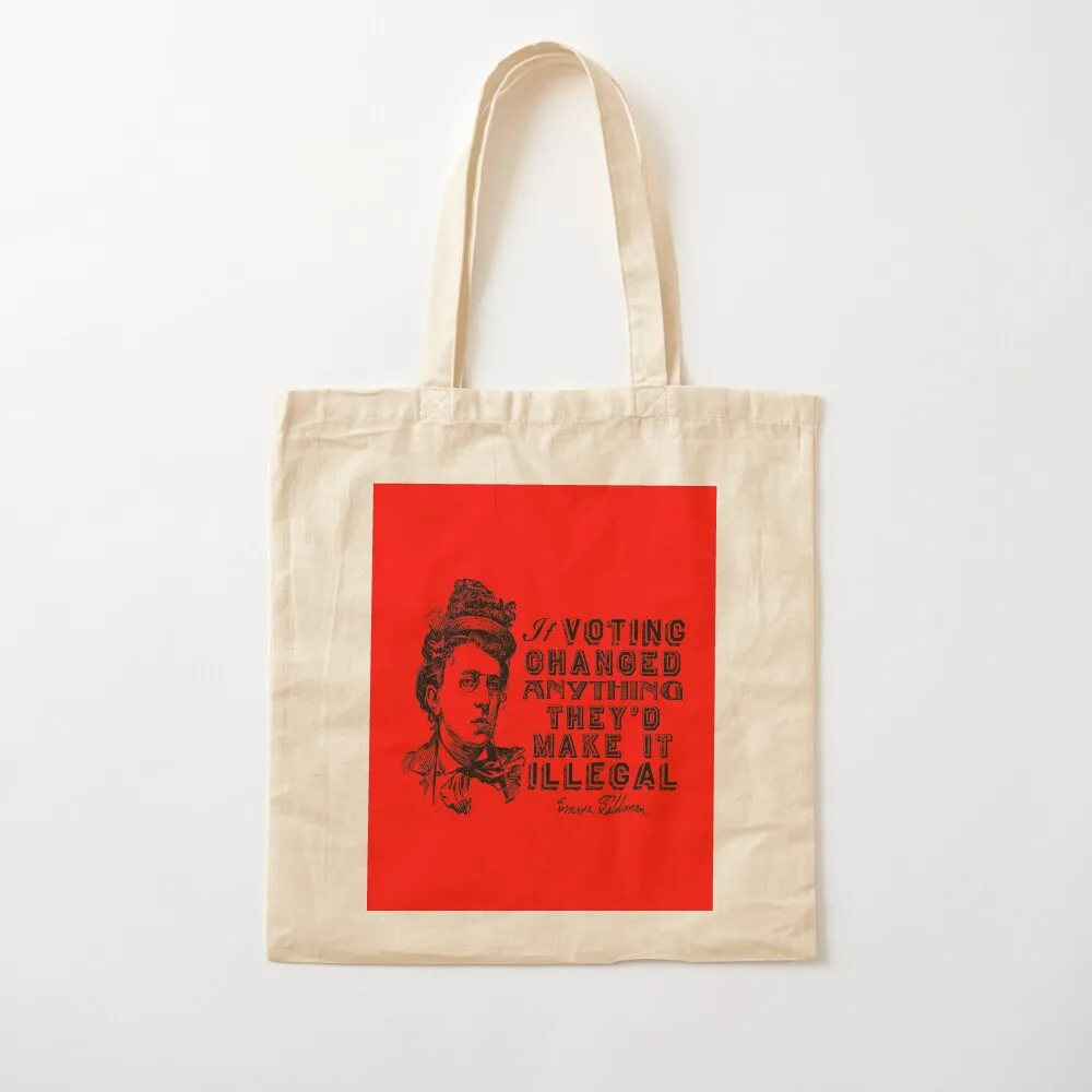 إيما جولدمان على حقيبة حمل التصويت حقيبة كبيرة حقيبة تسوق محمولة حقائب تسوق للنساء حقائب للنساء