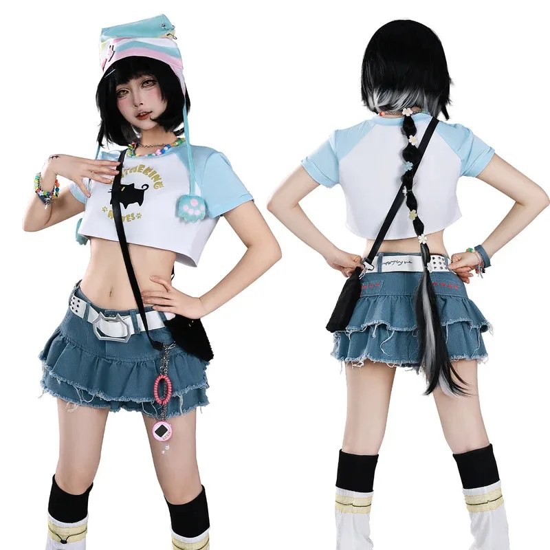 

asdh8@Anime Game Wuthering Waves Wuwa Men Women Rover Cosplay Costume Outfit Halloween Carnival Party Role Play Uniform Wig Suit