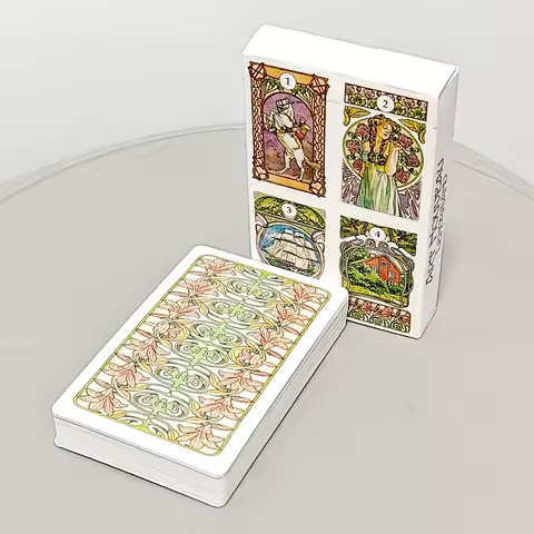 Art Nouveau Lenormand Deck Oracle 36 Pcs Lenormand Cards In Perfect Art Nouveau Style - 9*6cm