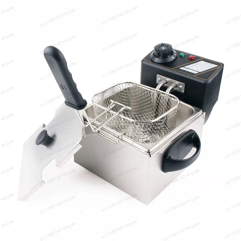 Household 2L Multifunction Electric Deep Oil Fryer Stainless Steel Grill Oven Chicken French Fries Oil Frying Machine Hot Pot