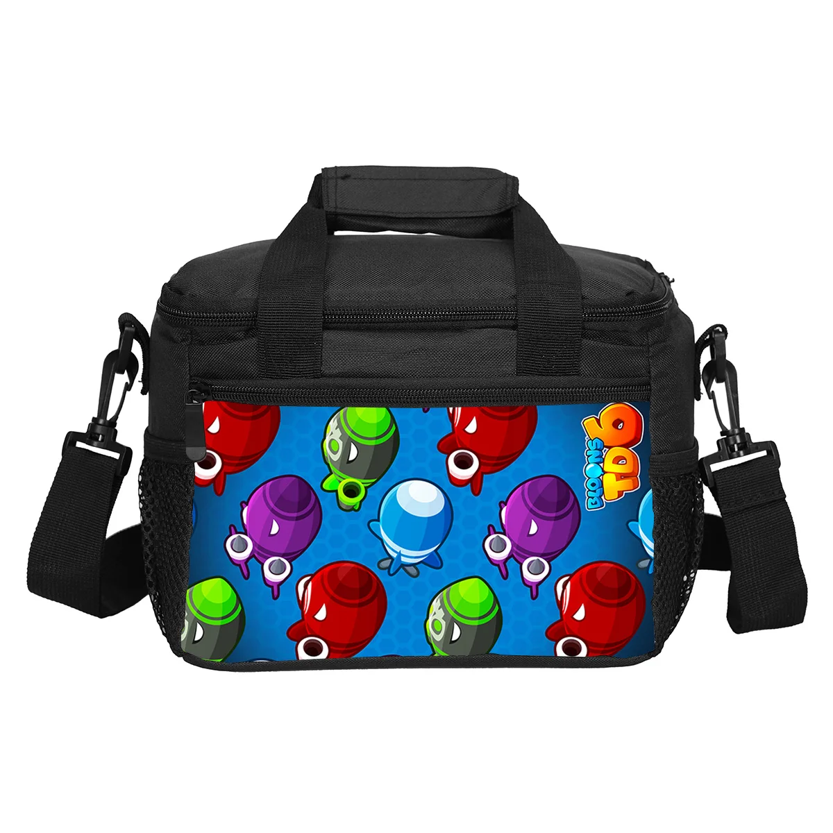 Bloons TD 6 lunch bag new large capacity lightweight trendy game printed kindergarten boys and girls outdoor picnic meal bag
