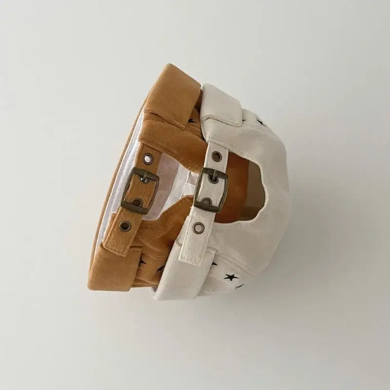 

652F Star Embroidery Hat Stall Skull Hat Casual Hat for Outdoor Winter Photo Props