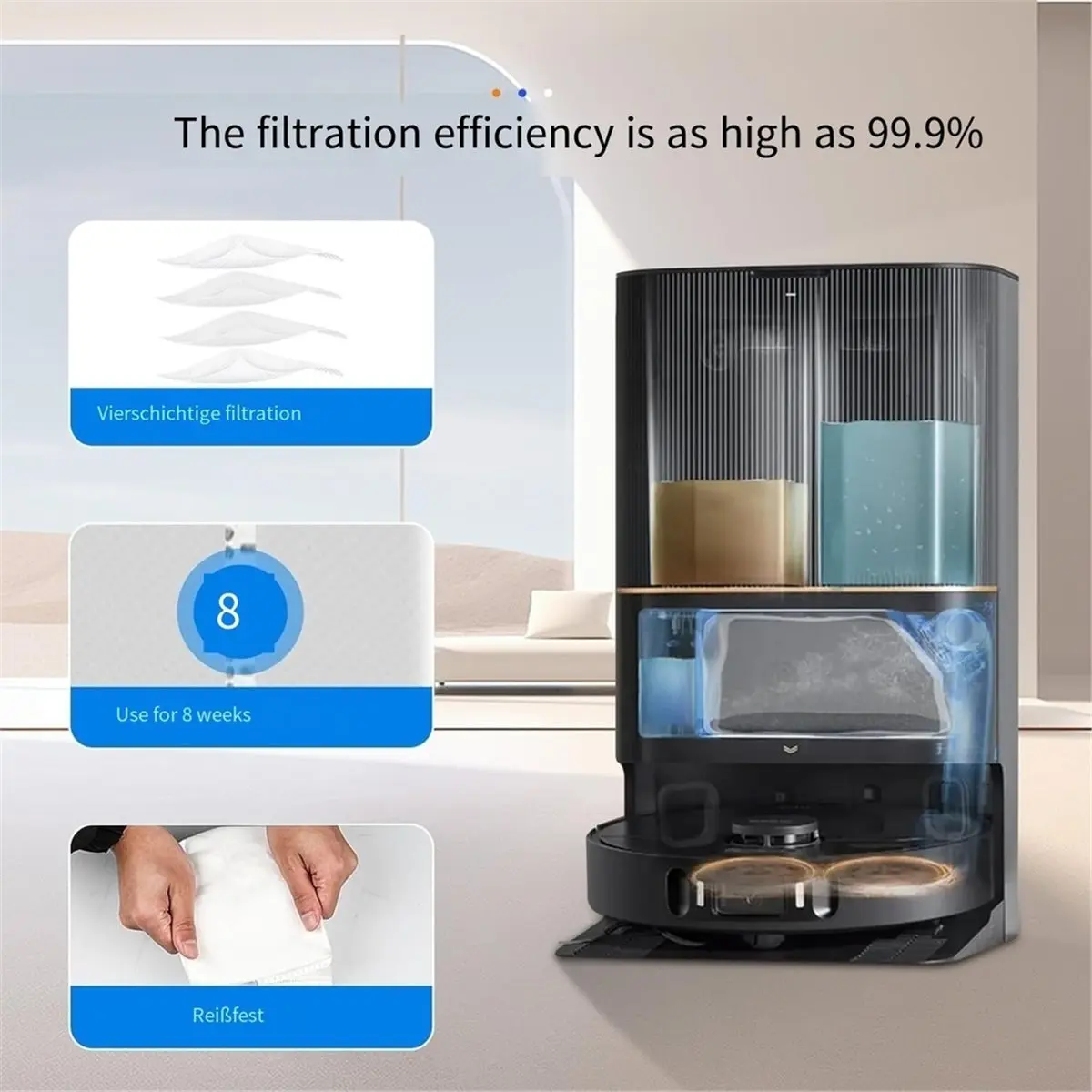 TriCut Brush Accessory for L10s Ultra Gen 3/L50 Ultra AE/L40 Ultra Dust Bags Side Brush Mop Pad Filter Main Brush